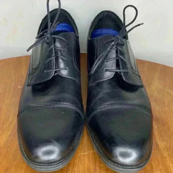 Florsheim Comfortech Ortholite Men's Black Lace Up Oxfords Size 12 - Picture 2 of 9